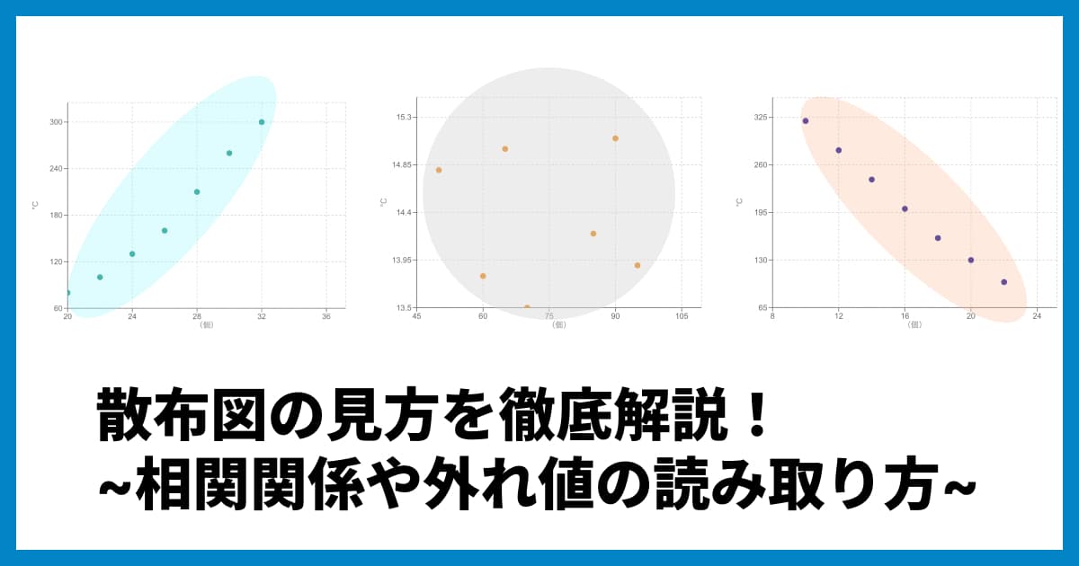 散布図の相関の見方を徹底解説!相関関係や外れ値の読み取り方